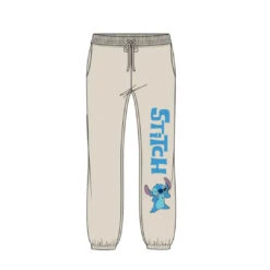 Juniors Disney Stitch Fleece Jogger Ivory