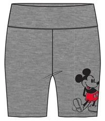 Juniors Grey High Waisted Biker Shorts Classic Mickey Pose