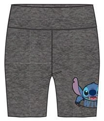 Juniors Grey High Waisted Biker Shorts With Wild Stitch