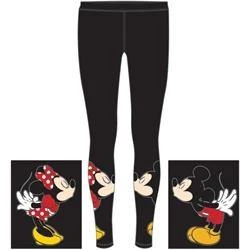 Juniors Mickey And Minnie Mouse Kissing Leggings Stretch Black 1 Juniors Mickey And Minnie Mouse Kissing Leggings Stretch Black