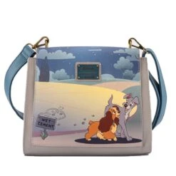 LOUNGEFLY Lady And The Tramp Heart Paw Prints Crossbody Purse -Toys Gift Store lady and the tramp heart paw prints crossbody purse 3 33074278203576