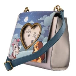 LOUNGEFLY Lady And The Tramp Heart Paw Prints Crossbody Purse -Toys Gift Store lady and the tramp heart paw prints crossbody purse 4 33074278727864