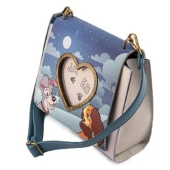 LOUNGEFLY Lady And The Tramp Heart Paw Prints Crossbody Purse -Toys Gift Store lady and the tramp heart paw prints crossbody purse 5 33074279022776