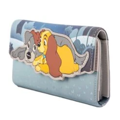 LOUNGEFLY Lady And The Tramp Heart Paw Prints Flap Wallet -Toys Gift Store lady and the tramp heart paw prints flap wallet 5 33074278924472