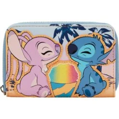 LOUNGEFLY Lilo & Stitch Angel And Stitch Snow Cone Date Night Zip-Around Wallet
