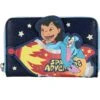 LOUNGEFLY Lilo & Stitch Space Adventure Glow In The Dark Zip Around Wallet
