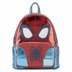 LOUNGEFLY Marvel Metallic Spider-Man Cosplay Mini Backpack