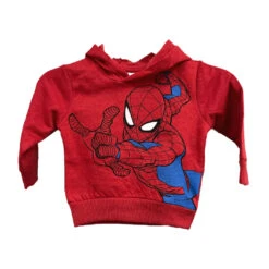 Marvel Spiderman Baby Hooded Sweatshirt Red