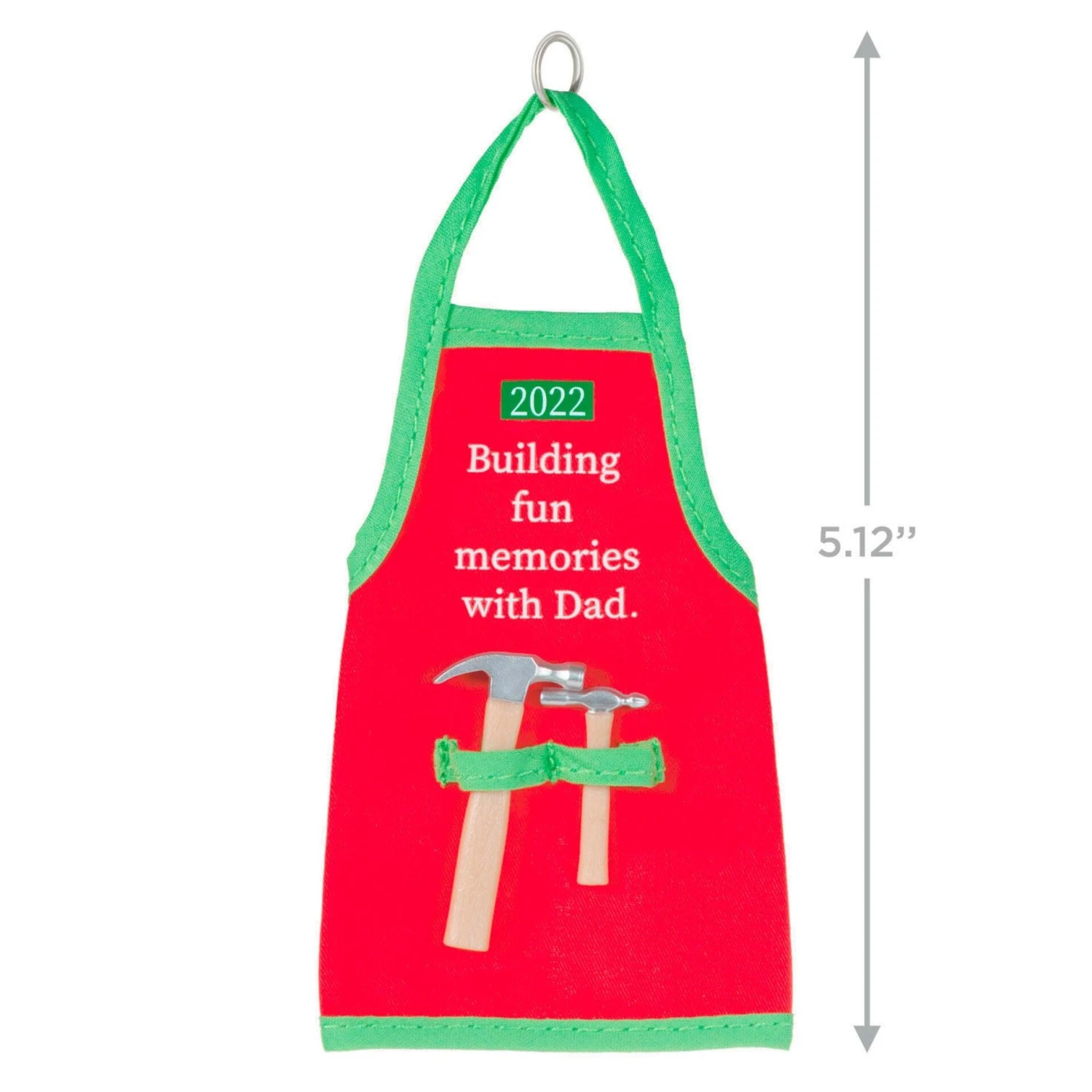 Hallmark Memories With Dad Tool Apron 2022 Fabric Ornament 1 Hallmark Memories With Dad Tool Apron 2022 Fabric Ornament