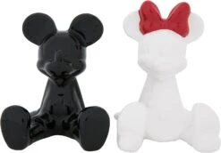 Mickey And Minnie Mouse Sitting Salt & Pepper Shakers