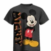 Mickey Mouse Boys Black Heather T-shirt