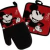 Mickey Mouse Oversized Oven Mitt And Pot Holder Red