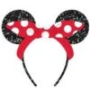 Minnie Ears Headband With Knotted Bow Red