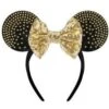 Minnie Ears Headband With Rhinestones Black