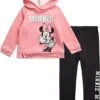 Minnie Fleece Hoodie Legging Set Pink/Black