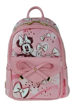 Minnie Mouse 11″ Faux Leather Mini Backpack – Ribbon