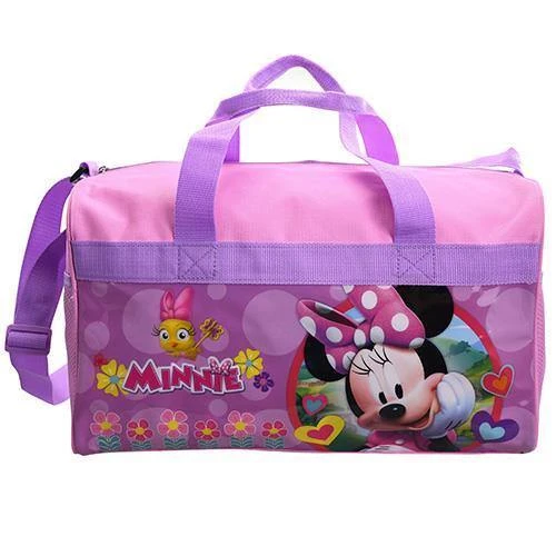 Minnie Mouse 600D Polyester Duffel Bag With Printed PVC Side Panels