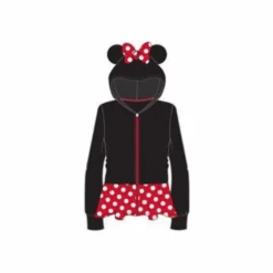 Minnie Mouse Girls Sweatshirt Zip Jacket Ages 4-12