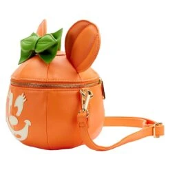 LOUNGEFLY Minnie Mouse Glow In The Dark Pumpkin Crossbody Bag -Toys Gift Store minnie mouse glow in the dark pumpkin crossbody bag 4 33074693308600