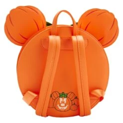LOUNGEFLY Minnie Mouse Glow In The Dark Pumpkin Mini Backpack -Toys Gift Store minnie mouse glow in the dark pumpkin mini backpack 5 33074689966264