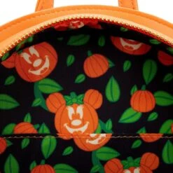 LOUNGEFLY Minnie Mouse Glow In The Dark Pumpkin Mini Backpack -Toys Gift Store minnie mouse glow in the dark pumpkin mini backpack 7 33074690588856