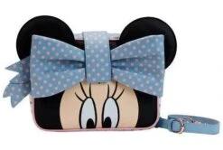 LOUNGEFLY Minnie Mouse Pastel Polka Dot Crossbody Bag