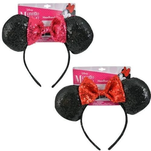 Minnie Mouse Sequin Ears With Sequin Bow 1 Minnie Mouse Sequin Ears With Sequin Bow