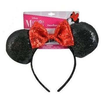 Minnie Mouse Sequin Ears With Sequin Bow 2 Minnie Mouse Sequin Ears With Sequin Bow - Image 2