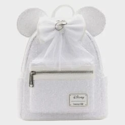 LOUNGEFLY Minnie Mouse Sequin Wedding Mini Backpack