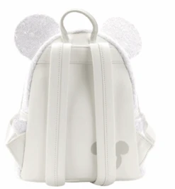 LOUNGEFLY Minnie Mouse Sequin Wedding Mini Backpack -Toys Gift Store minnie mouse sequin wedding mini backpack 3 33074607751352