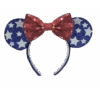 Minnie Mouse Star Ears Headband Red Bow