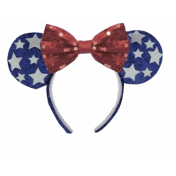 Minnie Mouse Star Ears Headband Red Bow