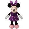 DISNEY TY MINNIE MOUSE - Sparkle Purple Med