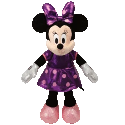 DISNEY TY MINNIE MOUSE - Sparkle Purple Med