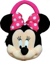 Minnie Short Strap Pink Plush Tote