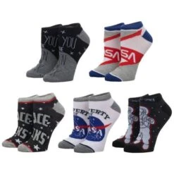 Bioworld Nasa Jrs Ankle Socks
