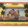 Orange Sunset Ceramic Photo Frame 4x6"