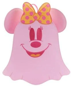 LOUNGEFLY Pastel Ghost Minnie Mouse Glow-in-the-Dark Mini Backpack