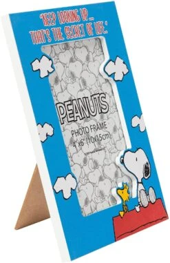 Peanuts Keep Looking Up 4" X 6" Die Cut Photo Frame, Blue -Toys Gift Store peanuts keep looking up 4 x 6 die cut photo frame blue 3 33074307694776