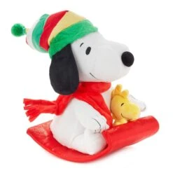 Hallmark Peanuts® Sledding Snoopy And Woodstock Musical Plush With Motion, 10" -Toys Gift Store peanuts r sledding snoopy and woodstock musical plush with motion 10 3 33074737184952