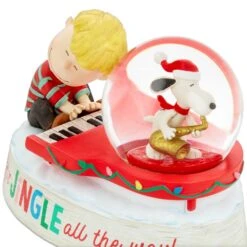 Hallmark Peanuts® Snoopy And Schroeder Musical Snow Globe -Toys Gift Store peanuts r snoopy and schroeder musical snow globe 2 33073998299320