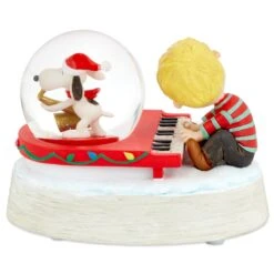 Hallmark Peanuts® Snoopy And Schroeder Musical Snow Globe -Toys Gift Store peanuts r snoopy and schroeder musical snow globe 3 33073998692536