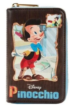 LOUNGEFLY Pinocchio Book Zip Around Wallet