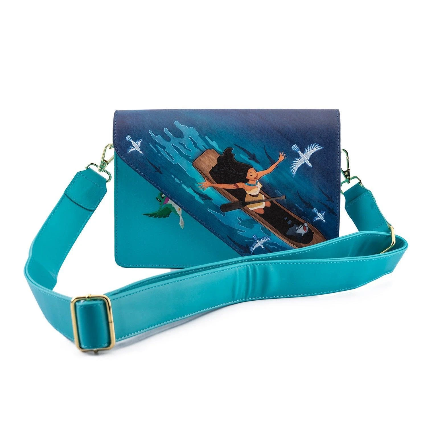 LOUNGEFLY Pocahontas Just Around The River Bend Crossbody 1 LOUNGEFLY Pocahontas Just Around The River Bend Crossbody