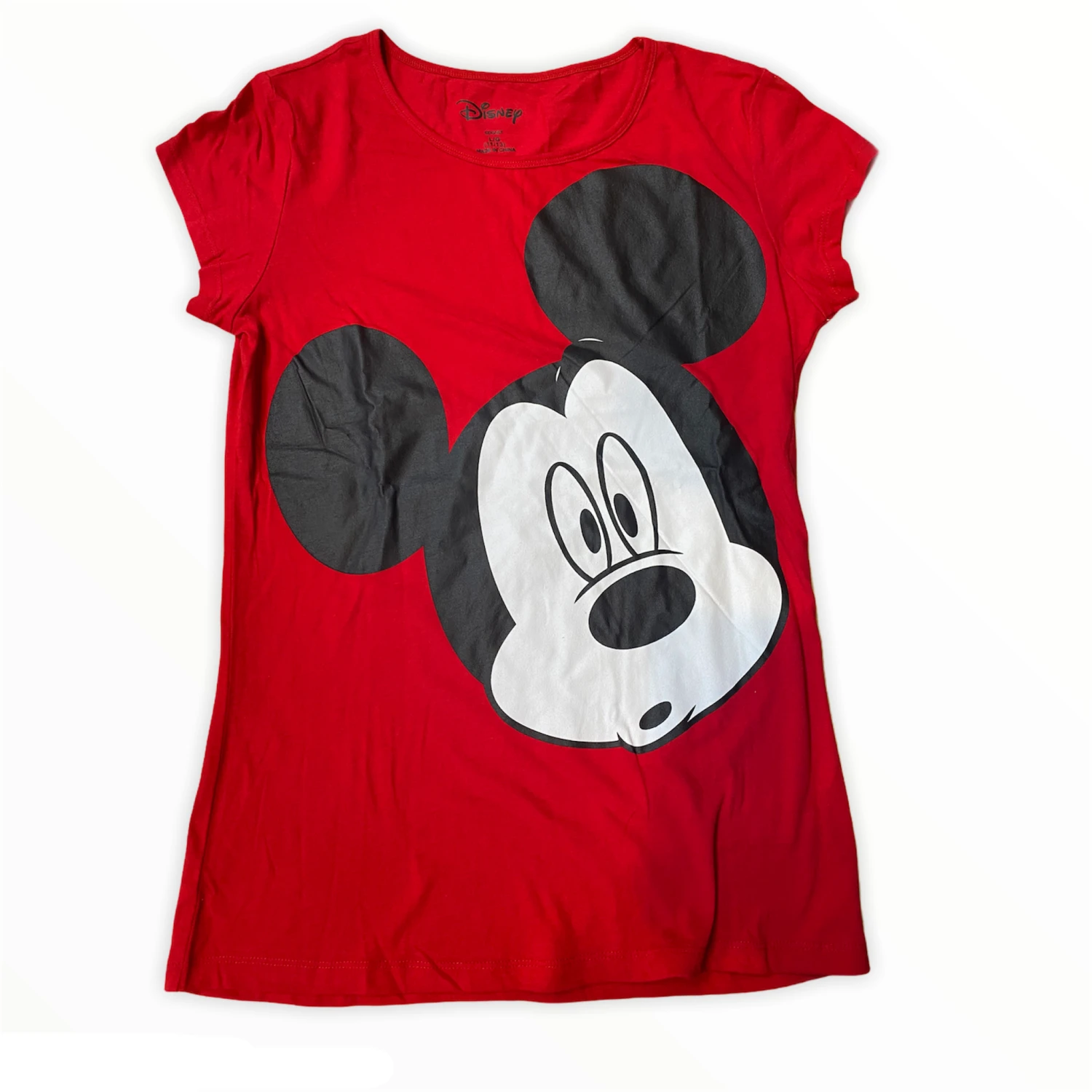 Red Mickey Mouse Big Surprised Face Women's Top 1 Red Mickey Mouse Big Surprised Face Women's Top