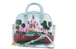 LOUNGEFLY Sleeping Beauty Castle Crossbody Bag