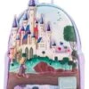 LOUNGEFLY Sleeping Beauty Castle Mini Backpack