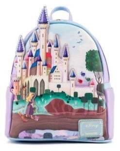 LOUNGEFLY Sleeping Beauty Castle Mini Backpack
