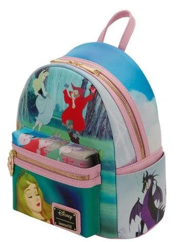 LOUNGEFLY Sleeping Beauty Princess Scenes Mini Backpack 2 LOUNGEFLY Sleeping Beauty Princess Scenes Mini Backpack - Image 2