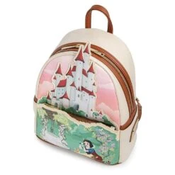 LOUNGEFLY Snow White Castle Mini Backpack -Toys Gift Store snow white castle mini backpack 3 33074272010424